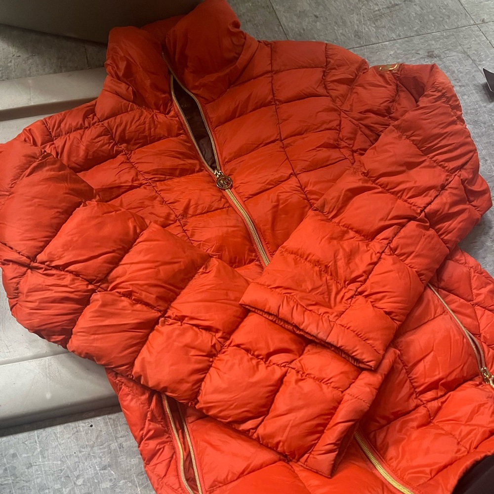 Orange Puffer Jacket
